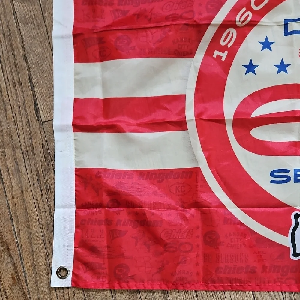 Kansas City Chiefs 60th Anniversary Red Friday Team Flag, released in 2019